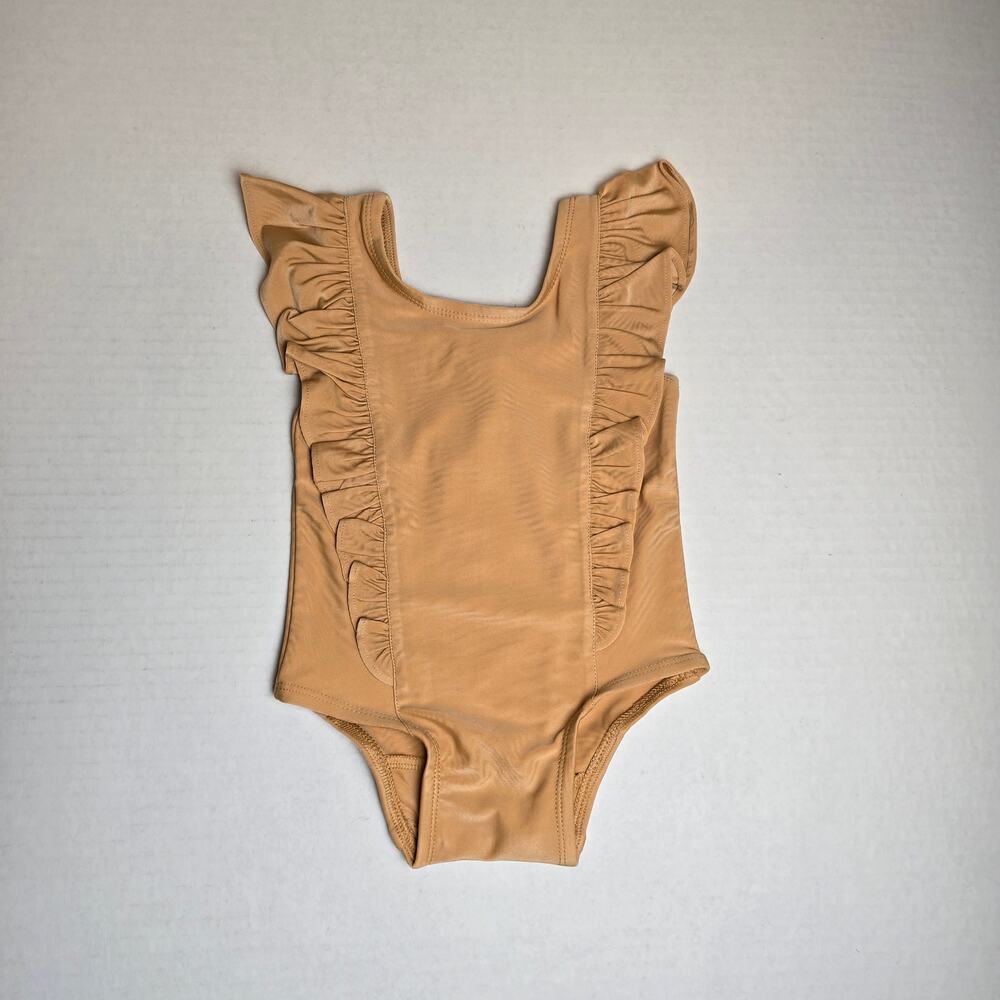 NWT Kate Quinn Side Ruffle One Piece Swimsuit Size 18/24m Clay